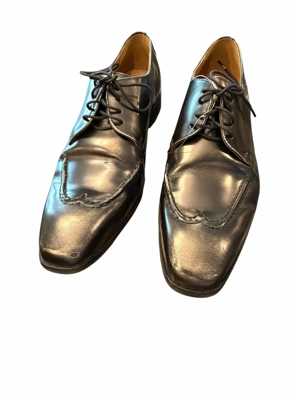 Moral Code Black Wingtip Oxfords Size 10M Scrupulous 32992 Lace Up Leather